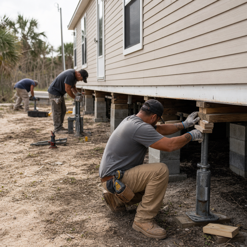 Mobile Home Leveling in Myrtle Beach, SC